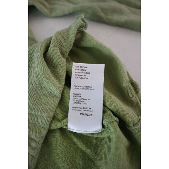 We The Free x Free People OB1593368 Women Sz XS Green Be My Baby Long Sleeve Top - Picture 5 of 8